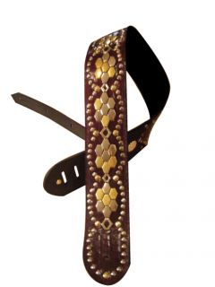 HEAVY LEATHER NYC GUITAR STRAP* custom country Center*