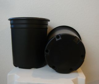 20 5 Gallon Heavy Duty Plastic Nursery Pots