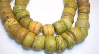 Antique Yellow African Hebron Trade Beads Trade Beads