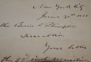 Ulysses s Grant Signed ALS Letter New York City 1881