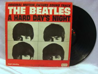 Beatles Hard Days Night Original Motion Picture Soundtrack LP Record