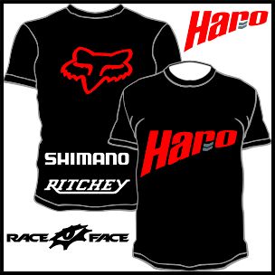 Haro Bike T Shirt Polo Jersey Shimano Race Face Ritchey