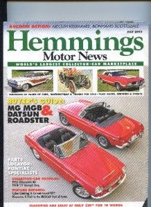 Hemmings Classic Car Mag September 2012 Plus Hemmings Motor News July