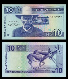 10 Dollars Banknote Namibia 1993 Hendrik Witbooi UNC