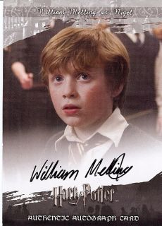 Harry Potter Auto Card William Melling as Nigel