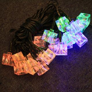 Colorful 20 LED 2M Fairy Party Christmas Solar String Light Lamp Ice