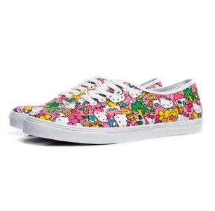 New Vans Authentic Lo Pro Hello Kitty Womens Sz 6 Classic Casual