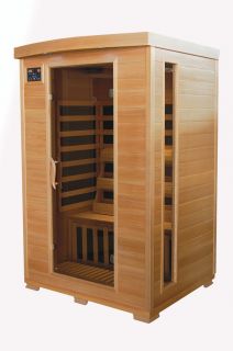 New Hemlock 2 Person Carbon Heater Infrared Sauna Authorized Dealer