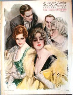 1914 Harrison Fisher Complete Sunday Magazine Beauties