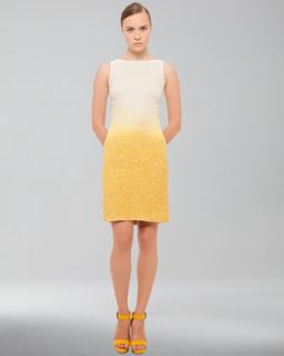 ombre boucle sheath dress pollen cordage $ 2990 spring 2013 runway
