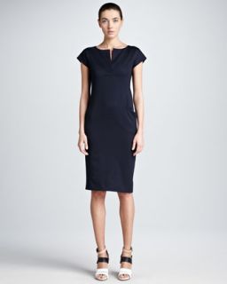 Eileen Fisher Stretch Organic Cotton Jersey Dress, Womens   Neiman
