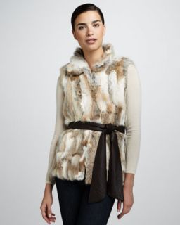 525 america belted fur vest