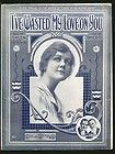 How Can I Forget You 1914 Pretty Girl Vintage Sheet Music
