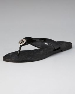 Tory Burch Thora Patent Leather Thong Sandal   