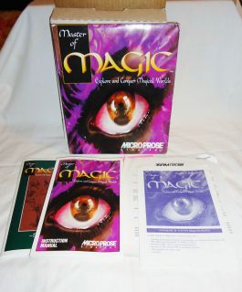 Master of Magic PC Big Retail Box and Manuals Only NO GAME DISCS