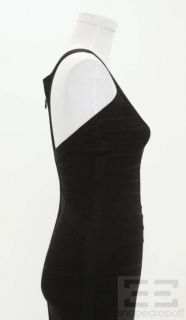 Herve Leger Black Sleeveless Long Bandage Dress Size s New