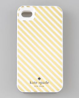 kate spade new york Golden Diagonal Stripe iPhone 4 Hard Case   Neiman
