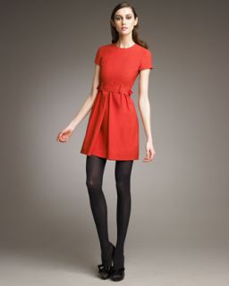 RED Valentino Belted Short Sleeve Dress   