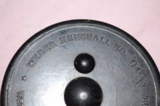 OFFERING A VINTAGE WEBER HENSHALL FLY REEL. IT IS IN USED/VINTAGE