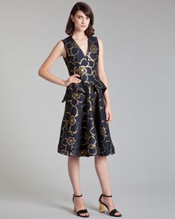 Marni Metallic Floral Dress   