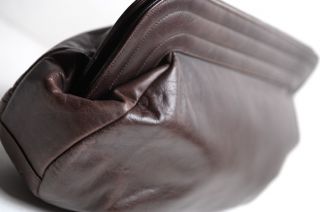 Jay Herbert Vintage Brown Leather Clutch