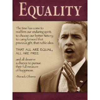 President Barack Obama 2012 Campaign Poster, Equality Quote from his