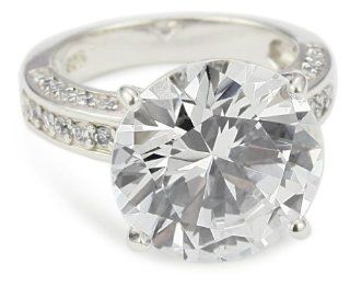 CZ by Kenneth Jay Lane Trend Cubic Zirconia Rhodium Plated