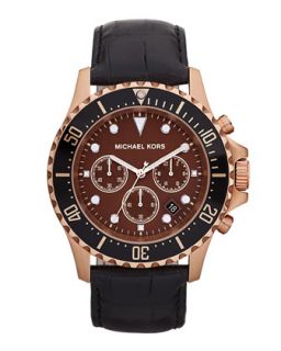 Y10Q0 Michael Kors Everest Chronograph Watch, Black