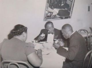 Hickman Black History 1950s Photo Two Men and A Lady Dining at