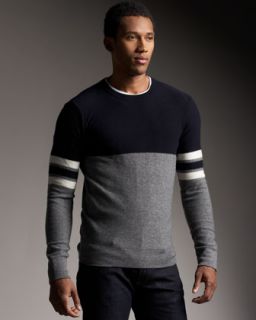 Vince Cashmere Striped Arm Sweater   