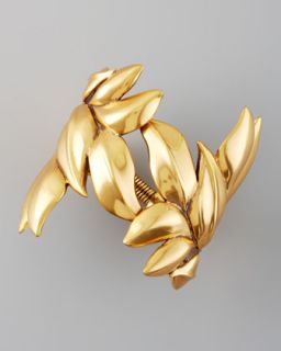 Oscar de la Renta Gold Leaf Bracelet   