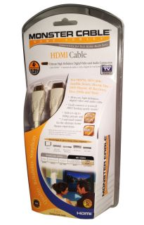 Monster Ultimate High Definition HDMI Cable 4ft White