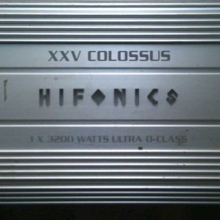 Hifonics XXV Colossus 3200W Ultra Class D Car Amplifier Amp