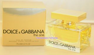 Dolce & Gabbana THE ONE for Women Mujer 2.5oz/75ml Eau de Parfum Spray