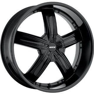 MKW M103 20 Black Wheel / Rim 5x110 & 5x115 with a 40mm Offset and a