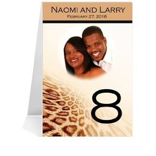 Photo Table Number Cards   Leopard Love #1 Thru #43