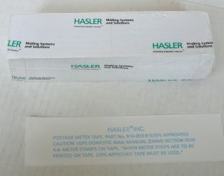 Hasler Meter Tapes Mailing Systems 250 Double Strips 910 003 0 New