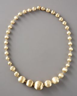 Marco Bicego Graduated Gold Bead Necklace, 18L   