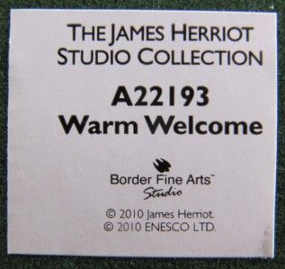 Border Fine Arts James Herriot Collection Warm Welcome