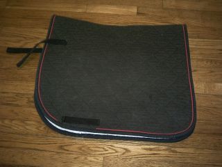 HIGH POINT custom color DRESSAGE SADDLE PAD black with red piping