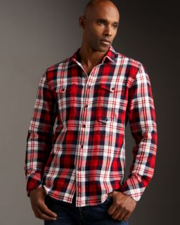 For All Mankind Plaid Flannel Shirt   