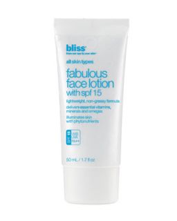 bliss spf 15 face lotion