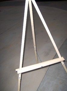 art easel tripod wood 64 inches tall floor display signs