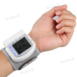  Date Time Wrist Cuff Blood Pressure Monitor Heart Beat Meter