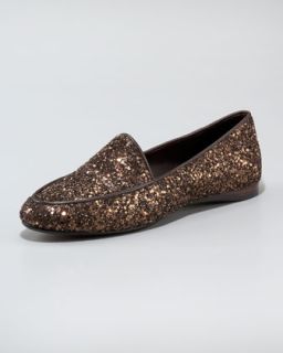 Donald J Pliner Glittered Slip On Loafer   