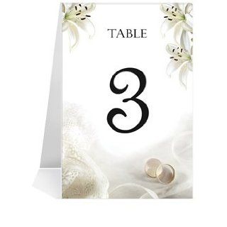 Wedding Table Number Cards   Ring Affair #1 Thru #18