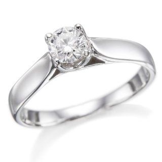 Solitaire Diamond Ring 1/3 ct, J Color, SI2 Clarity