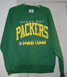  Green Bay Packers Green Sweatshirt Sz Adult Medium