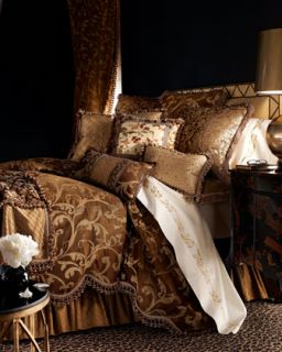 Gold Leaf Bed Linens, King   