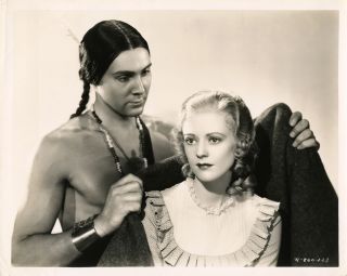 1936 LAST OF THE MOHICANS HEATHER ANGEL & PHILLIP REED LOVE SCENE